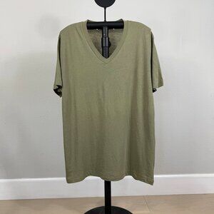 Alternative Apparel Olive Green V-Neck T-Shirt